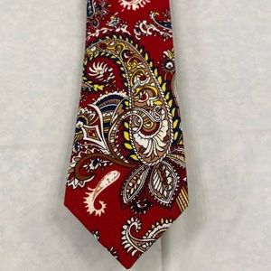 Joe's Jeans Deep Red Paisley Tie